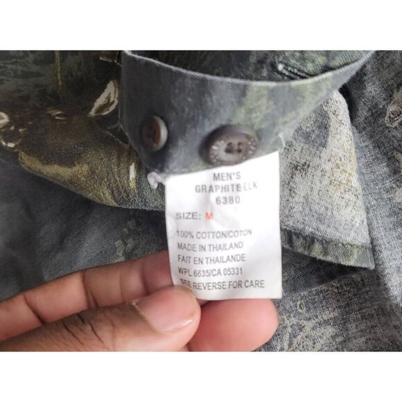 Vintage Woolrich Button Up Shirt Men Sz M Rare Deer Hunting Outdoor Workwear - Picture 6 of 7